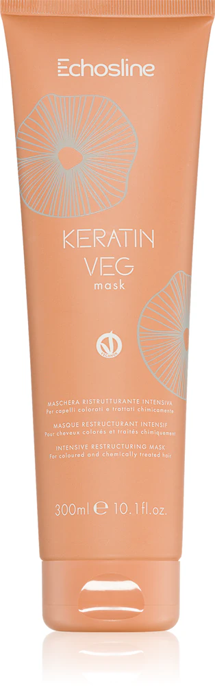 Echosline Keratin veg Mask intensive nourishing mask for dry and porous hair with amino acids