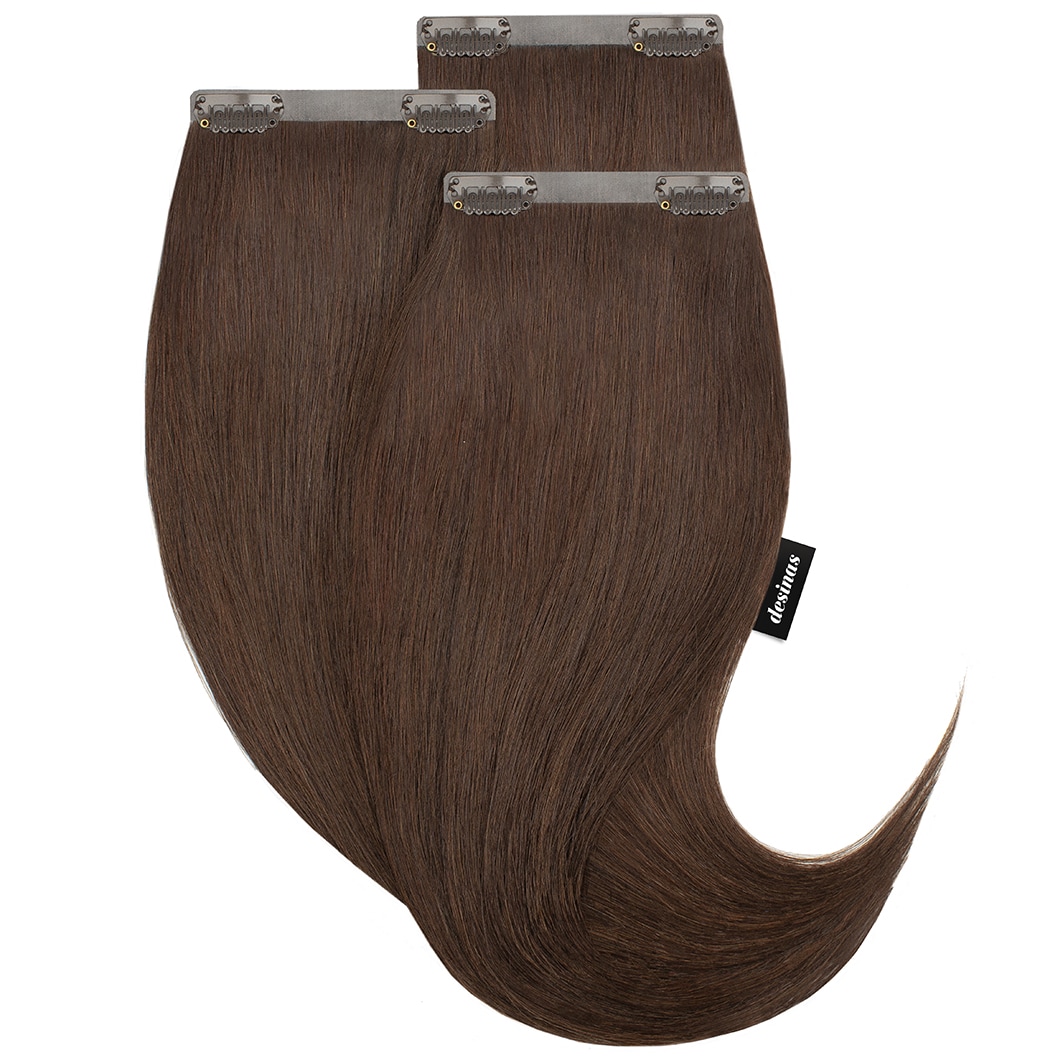 Desinas Real Hair Extensions chocolate brown