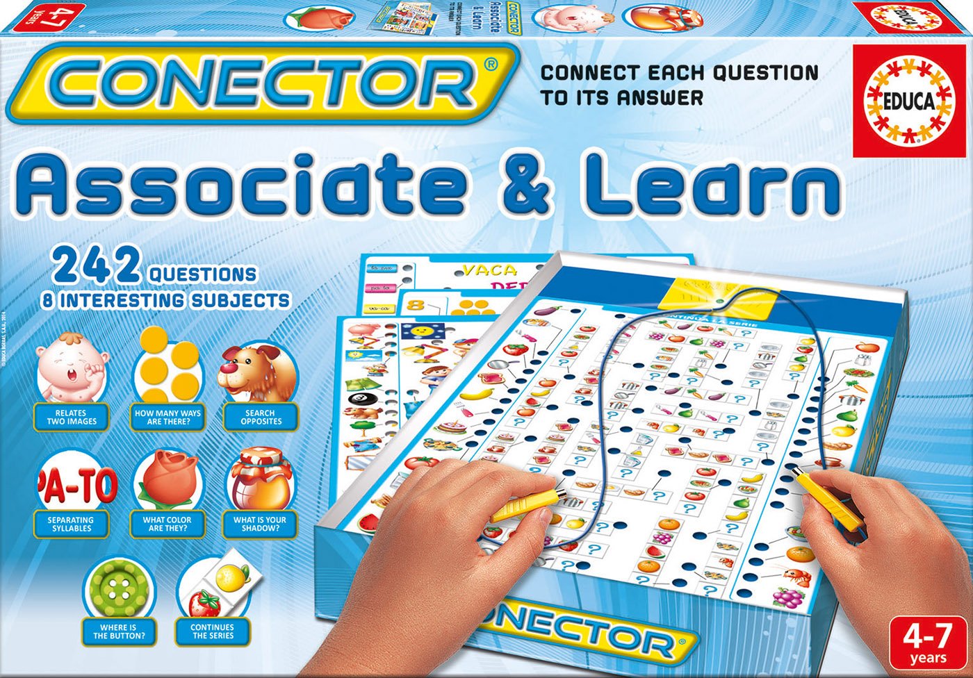 Educa 16423 Conector Associate And Learn, Game & Puzzle