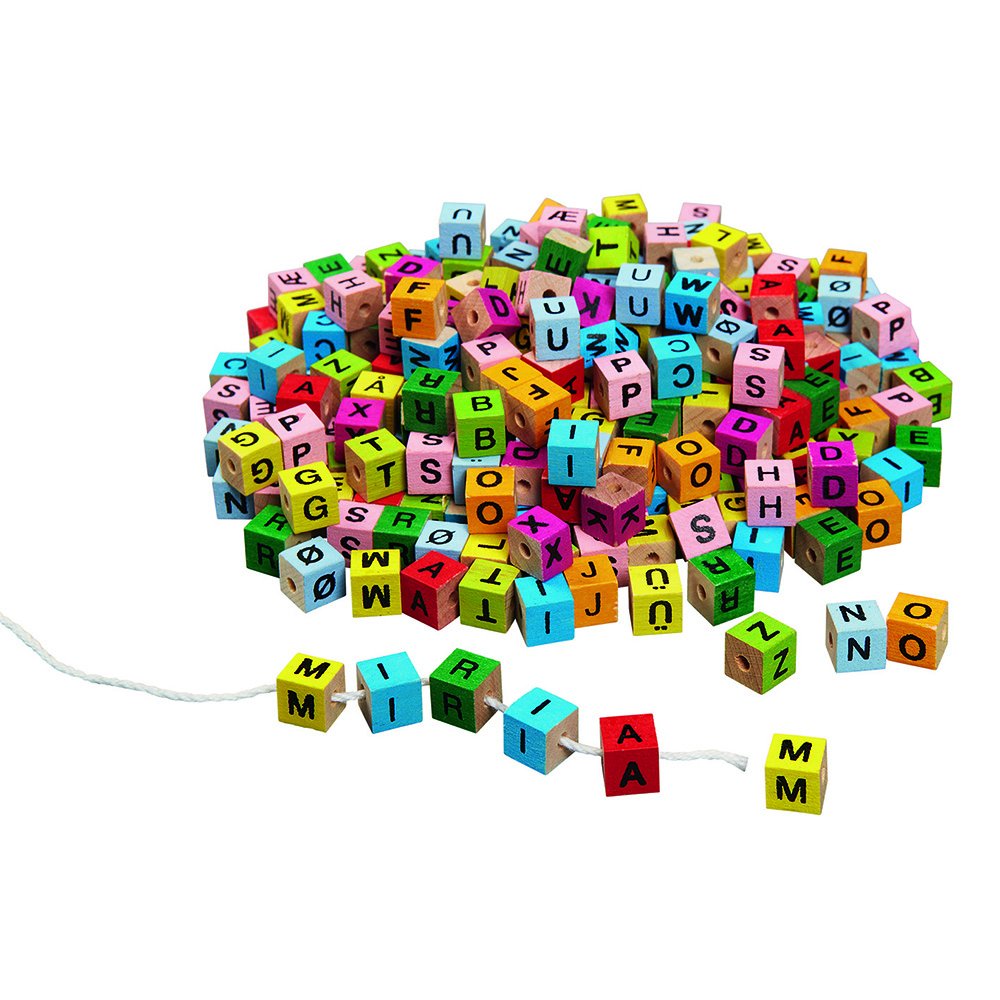 Goki Educational Multi-Colored Letter Cubes