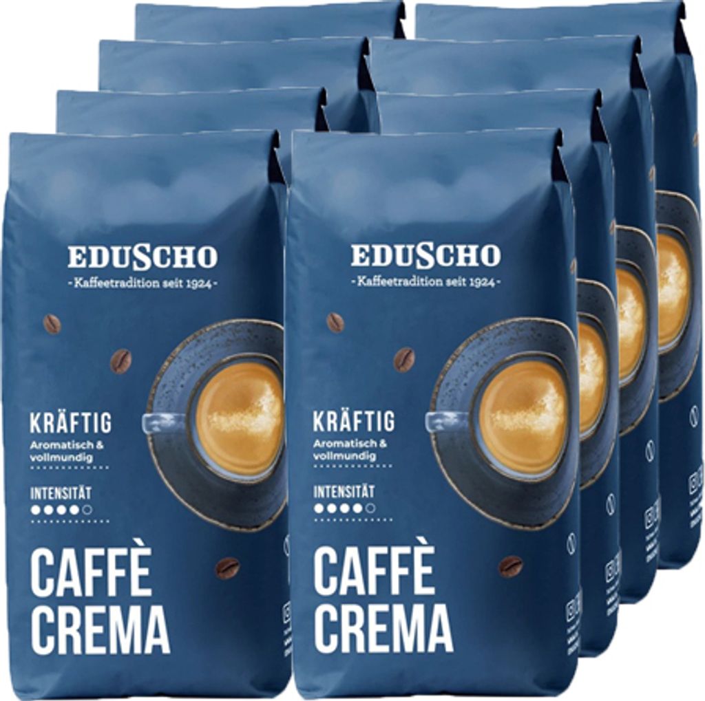 Eduscho - Caffè Crema Strong Beans - 8 x 1kg