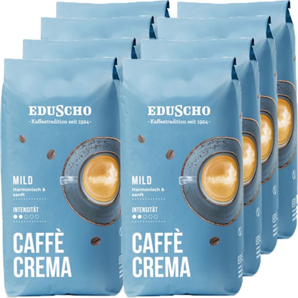 Eduscho - Caffè Crema Mild Beans - 8x 1kg