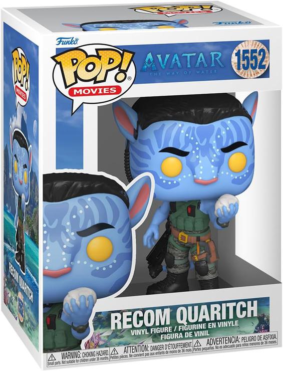 Funko Pop! Movies: Avatar: The Way of Water - Recom Quaritch - Vinyl Collectible Figure - Gift Idea - Official Merchandise - Toys For Children and Adults - Movies Fans - Model Figure For Collectors