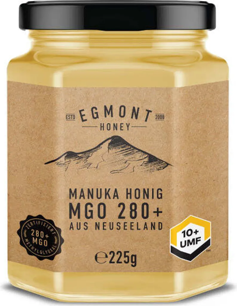 Egmont Manuka Honig MGO 280+ 225g GLAS - Original Neuseeland UMF 7+