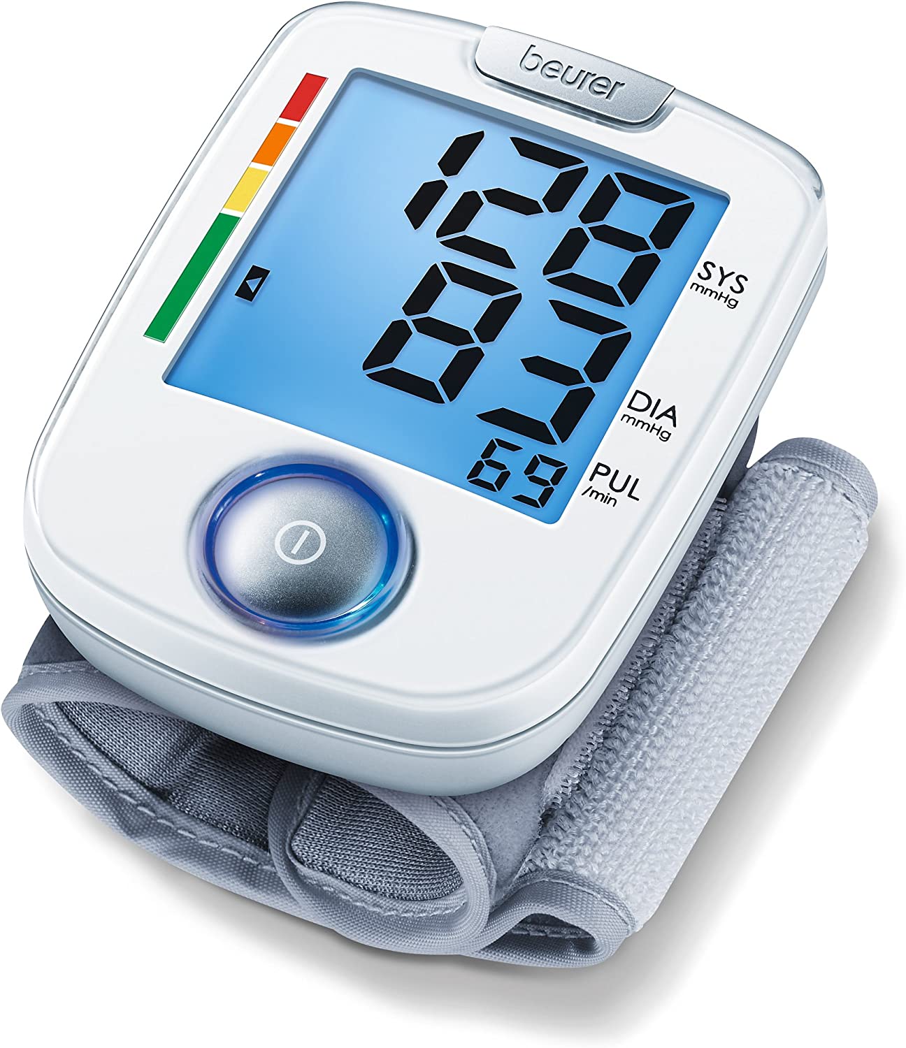 Beurer BC 44 wrist blood pressure monitor with comfortable one-button operation for easy, fully automatic blood pressure and pulse measurement on the wrist