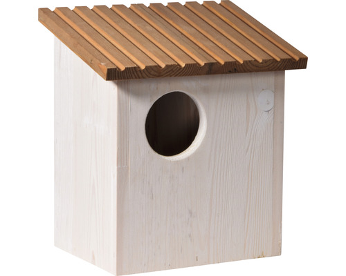 Squirrel house dobar wood 26 x 19 x 29 cm brown white