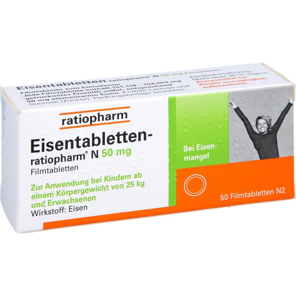 ratiopharm Iron tablet-n 50 mg film-coated tablets