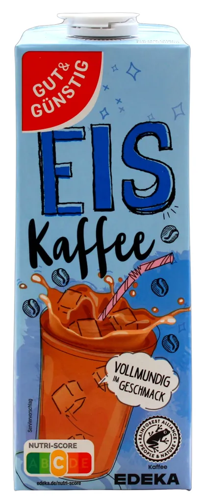 Eiskaffee, 8er Pack (8 x 1 l Getränkekarton)