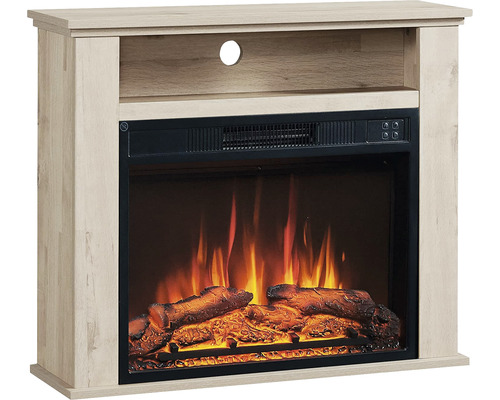 Electric fireplace Balderia Frida light oak 2000 watts