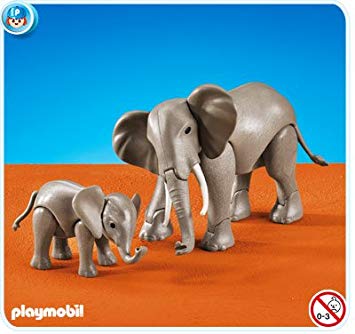 Playmobil Elephant With Baby