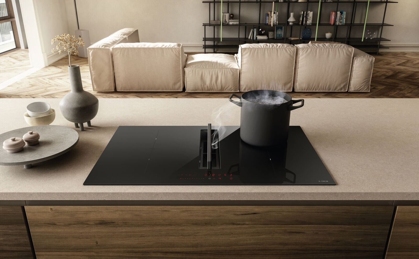 ELICA NIKOLATESLA FIT XL BL/A/83 INDUCTION HOB INTEGRATED HOOD BL