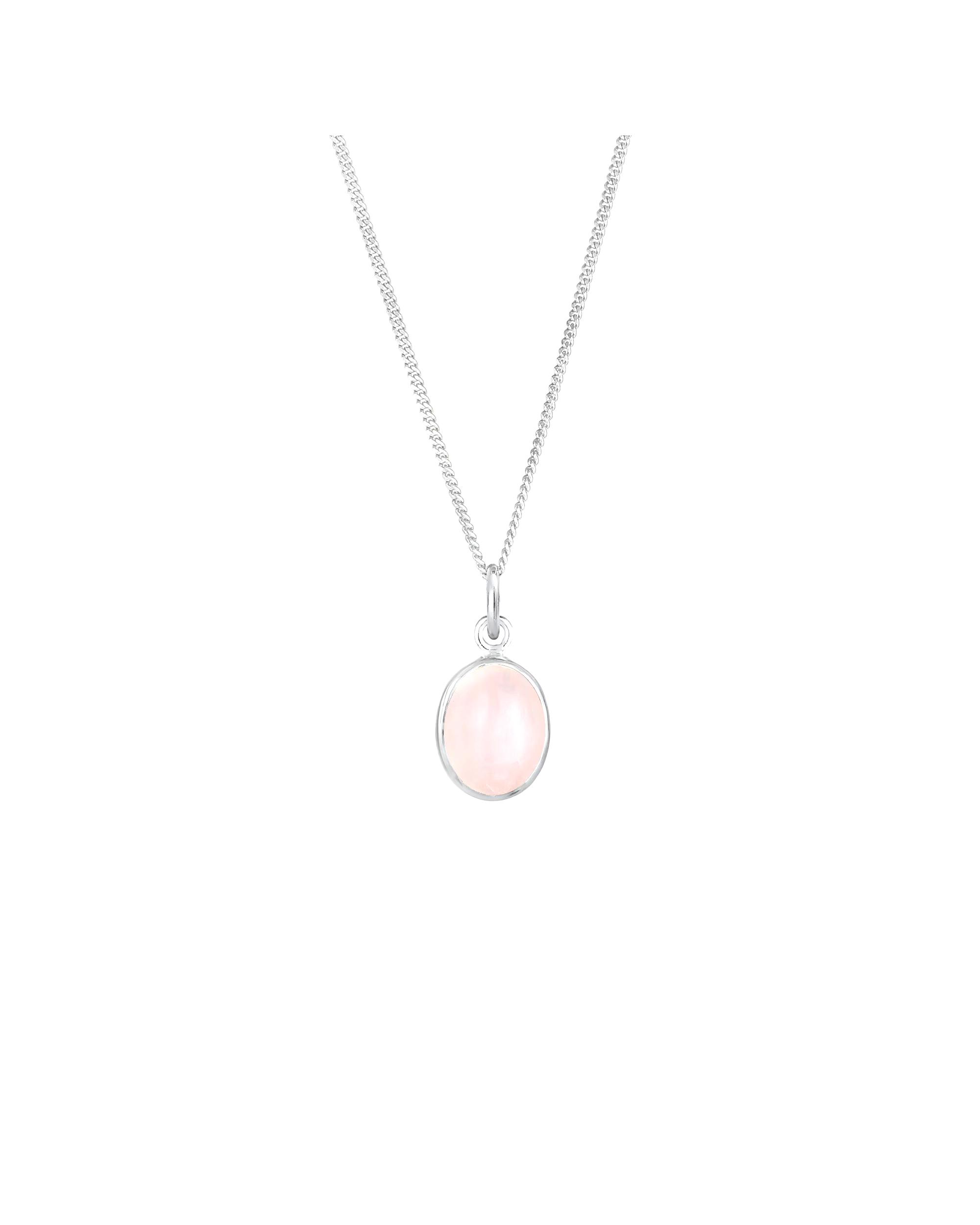 Elli Necklace Basic Rose Quartz 925 Sterling Silver