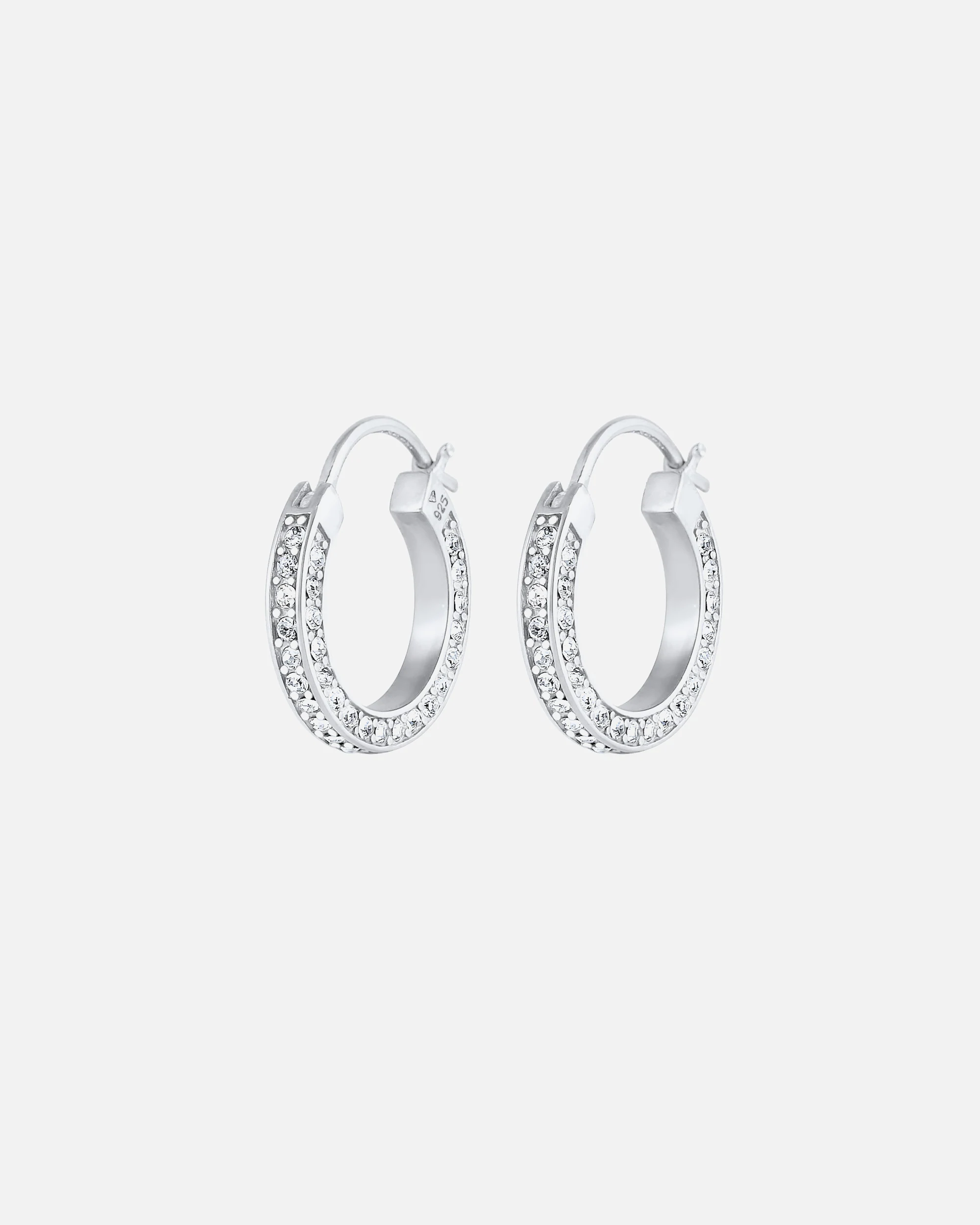 Elli PREMIUM hoop earrings crystal 925 silver