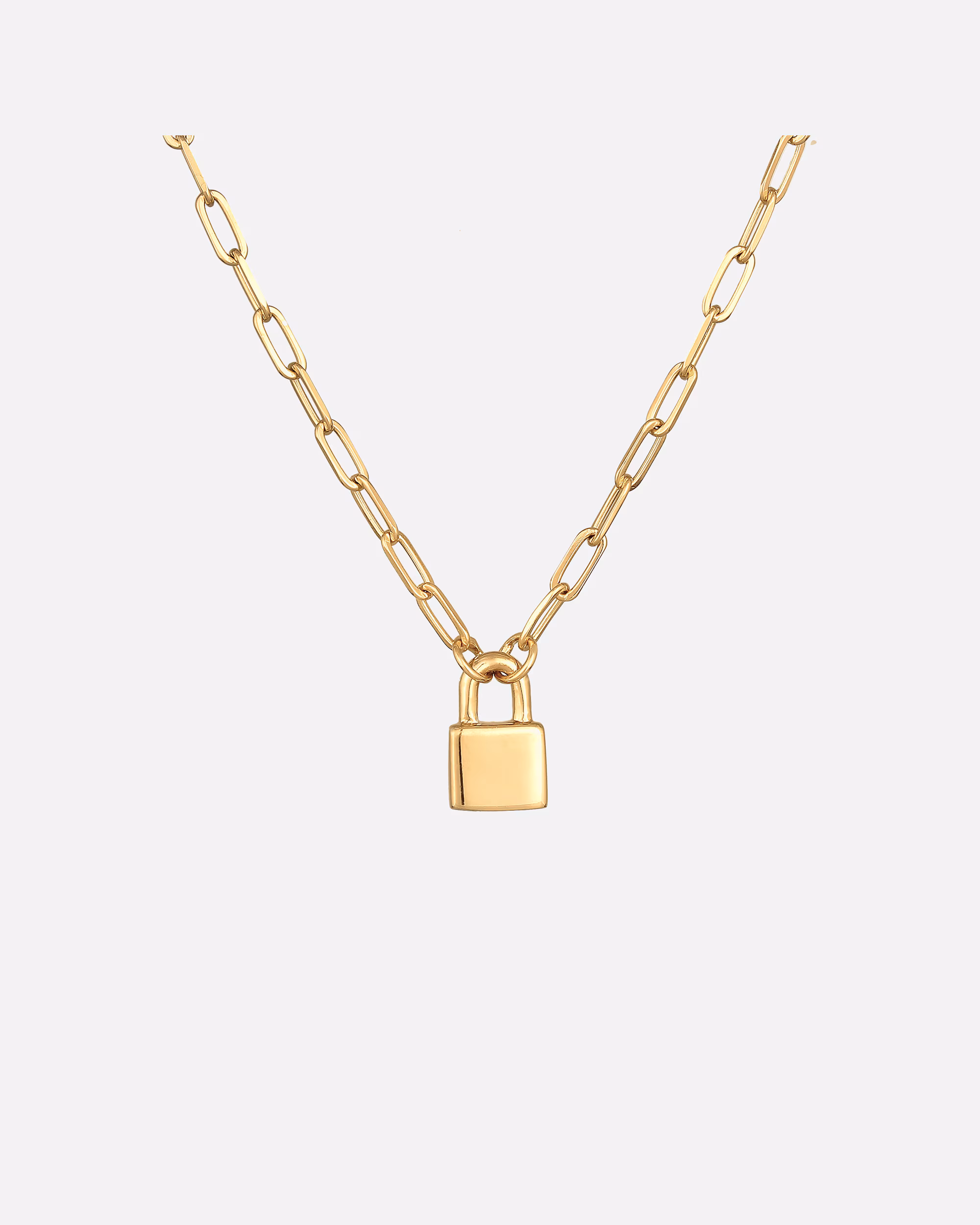 Elli PREMIUM necklace lock love link chain unisex 925 silver rhodium-plated