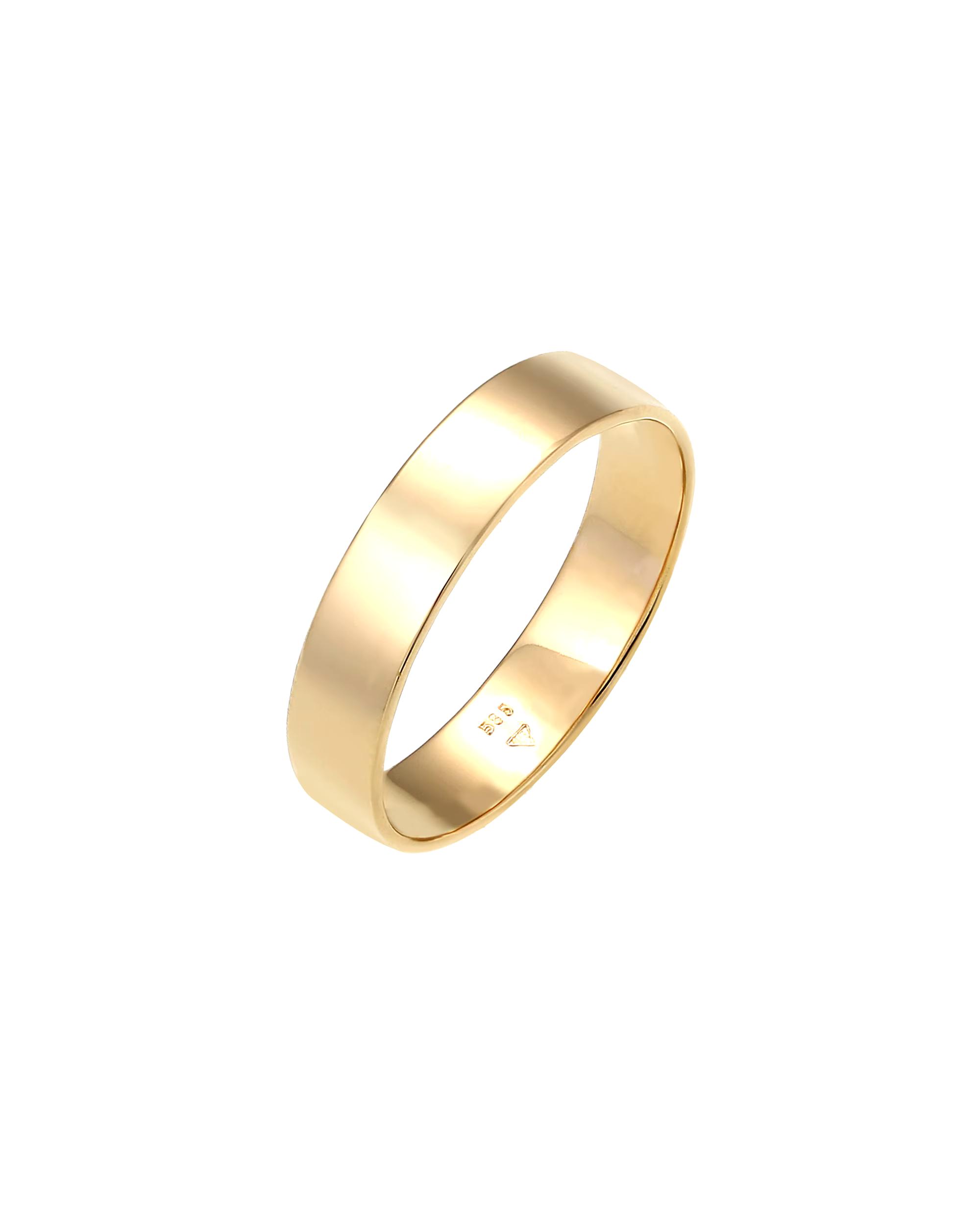 Elli PREMIUM ring band ring wedding ring basic wedding couple 585 yellow gold