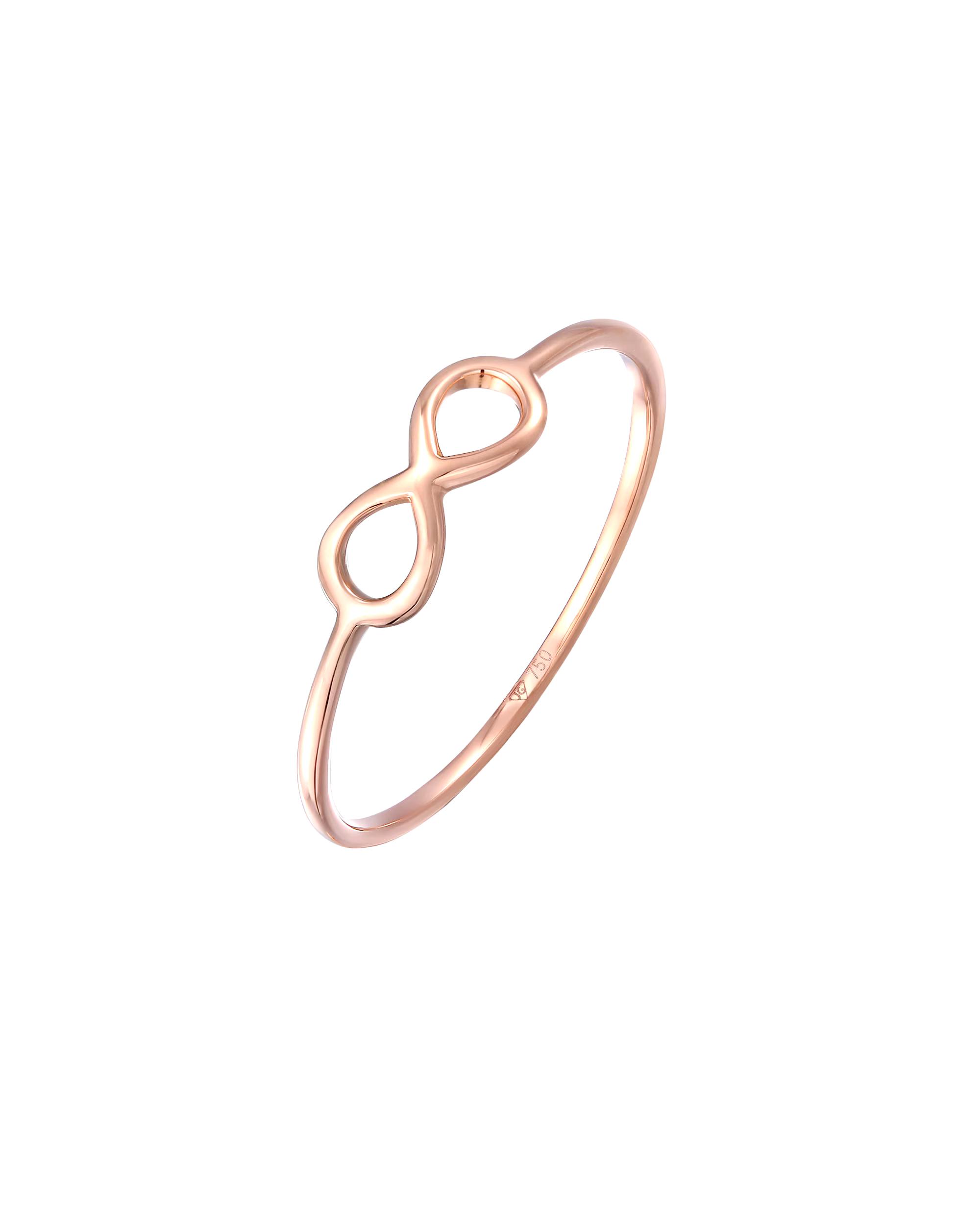 Elli PREMIUM ring Infinity infinity symbol sign 750 rose gold