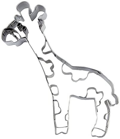 Staedter Embossed Giraffe Cookie Cutter 10.5 cm Stainless Steel