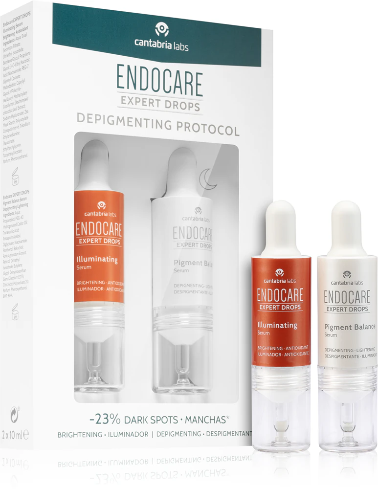 Endocare Expert Drops brightening serum to unify skin tones