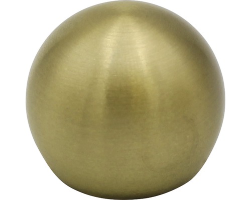 End piece ball for Gent brass matt Ø 25 mm 2 pieces.