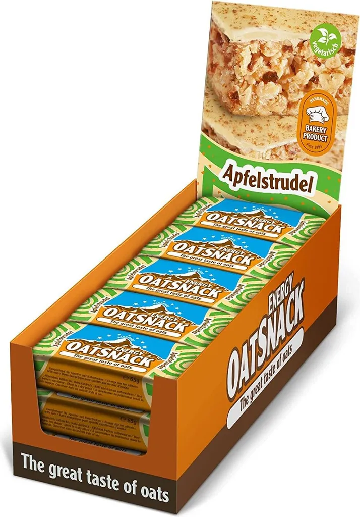 Energy OatSnack Energy OatSnack Bar (15x65g) Apple Strudel - Riegel - Energie-Riegel