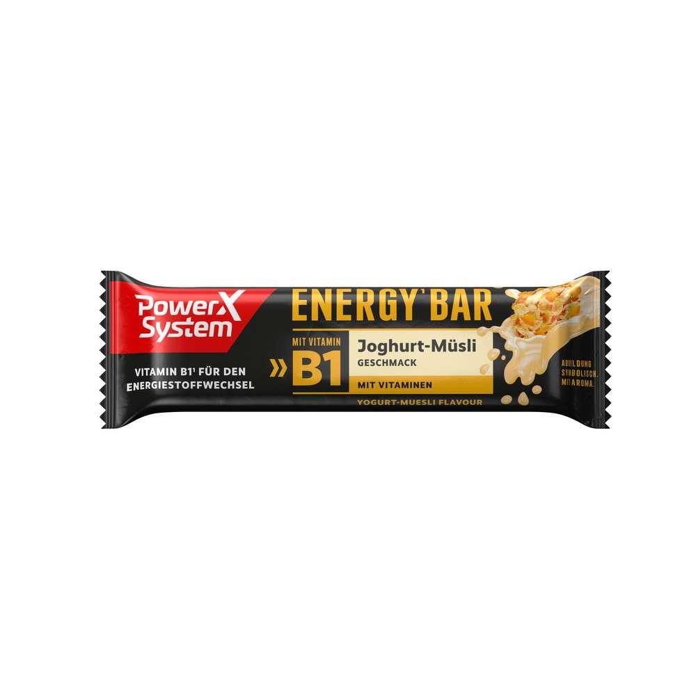 Energy bar Vitamin B1, yogurt muesli