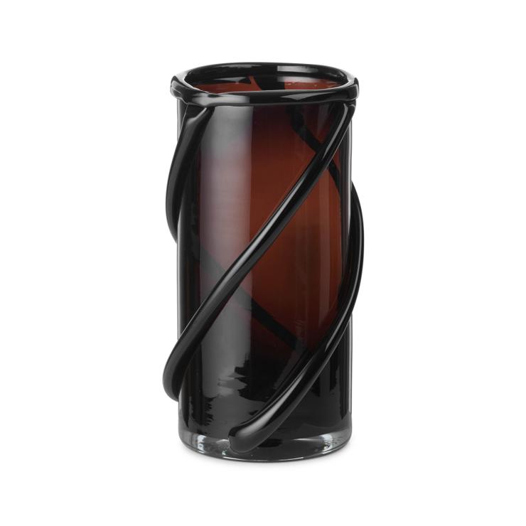 Entwine Vase Dark Amber