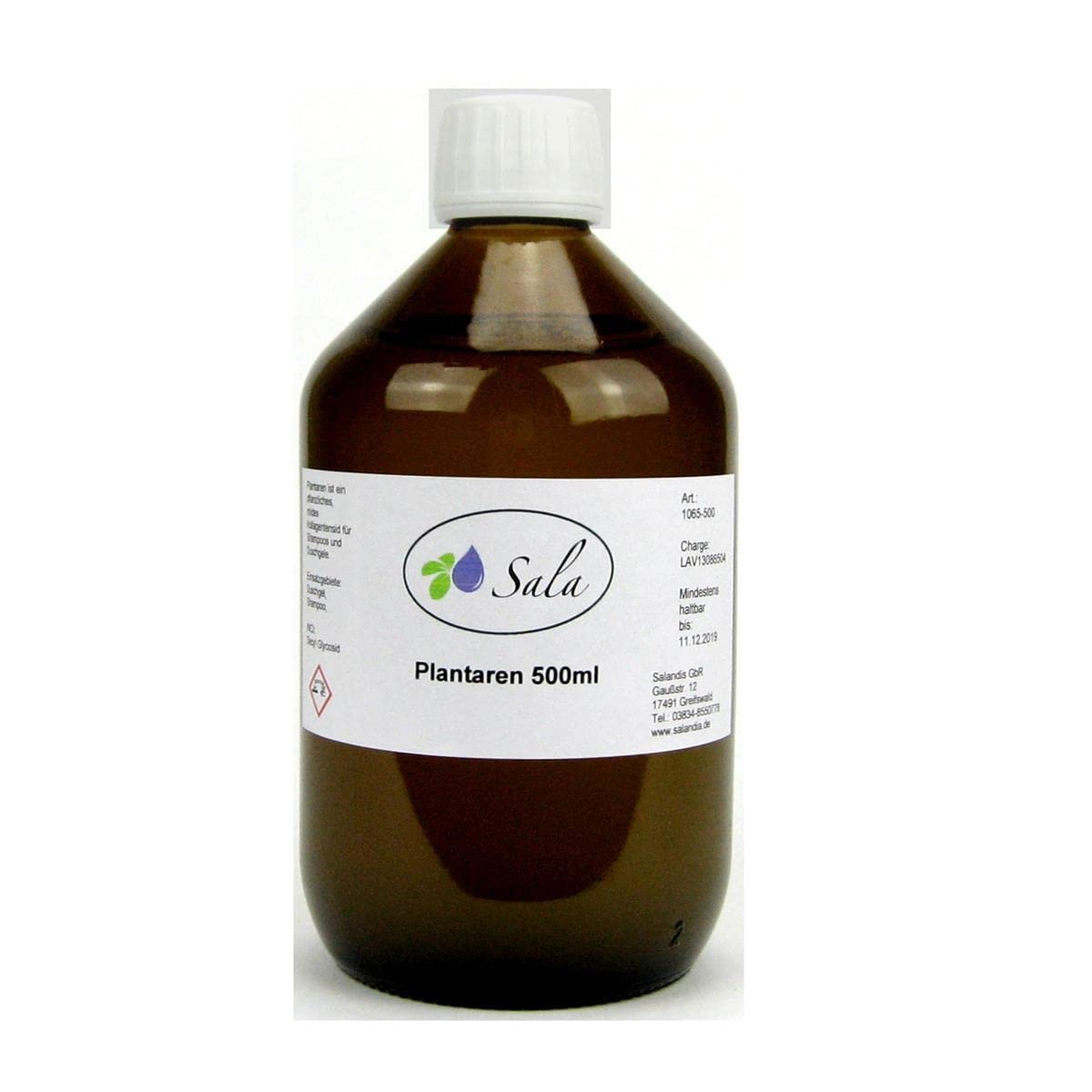 Sala Plantar Decyl Glucoside (250ml Glass Bottle)