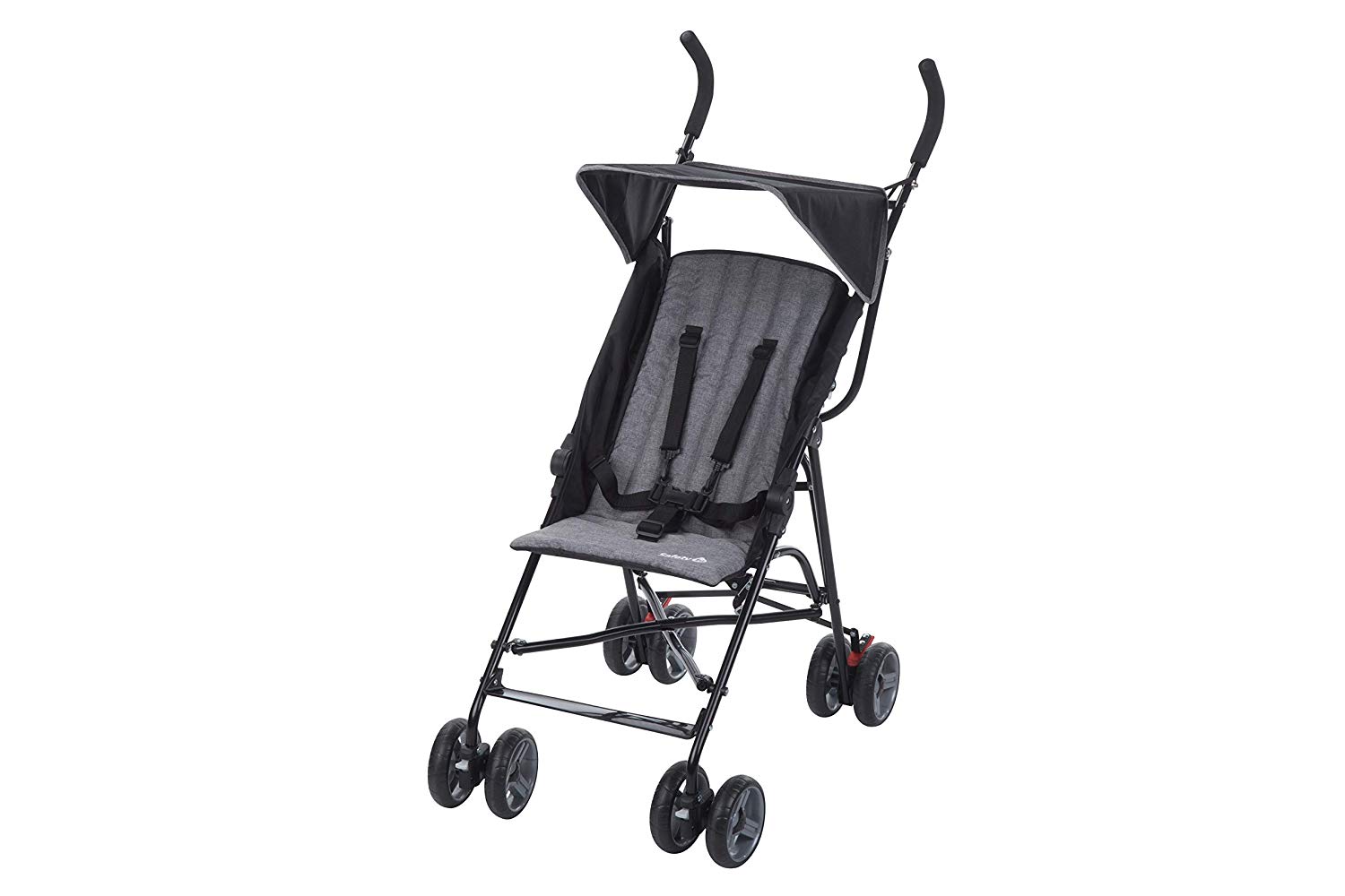 Safety 1st Buggy Flap Lightweight Pushchair with Sun Canopy, Relax Position and Extra Padding (from 6 Months to 15 kg), Black Chic (Black)