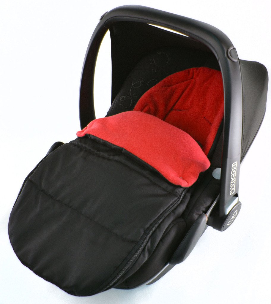 For-your-Little-One Universal Footmuff For Kiddy Evolution Pro Car Seat New Born FIRE RED
