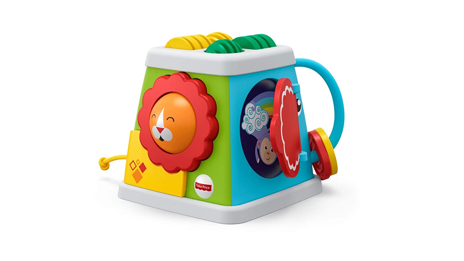 Fisher-Price FYK64 Safari Discovery Cube with 5 Playing Possibilities, Baby Toy for 6 Months and Over