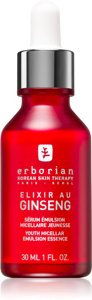 Erborian Ginseng Elixir Micellar Cleansing Lotion to rejuvenate the skin