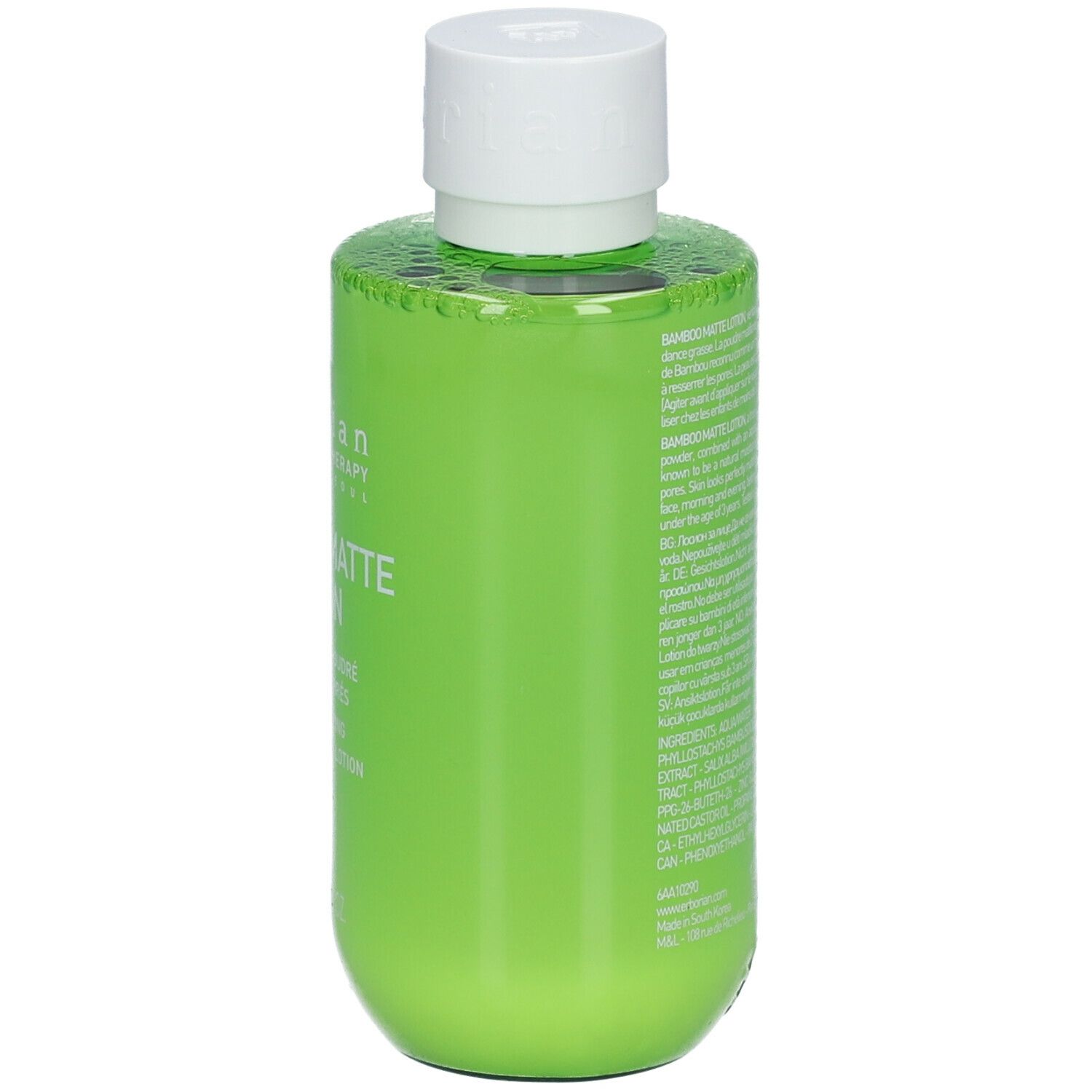 Erborian Korean Skin Therapy Paris Seoul Bamboo Matte Lotion