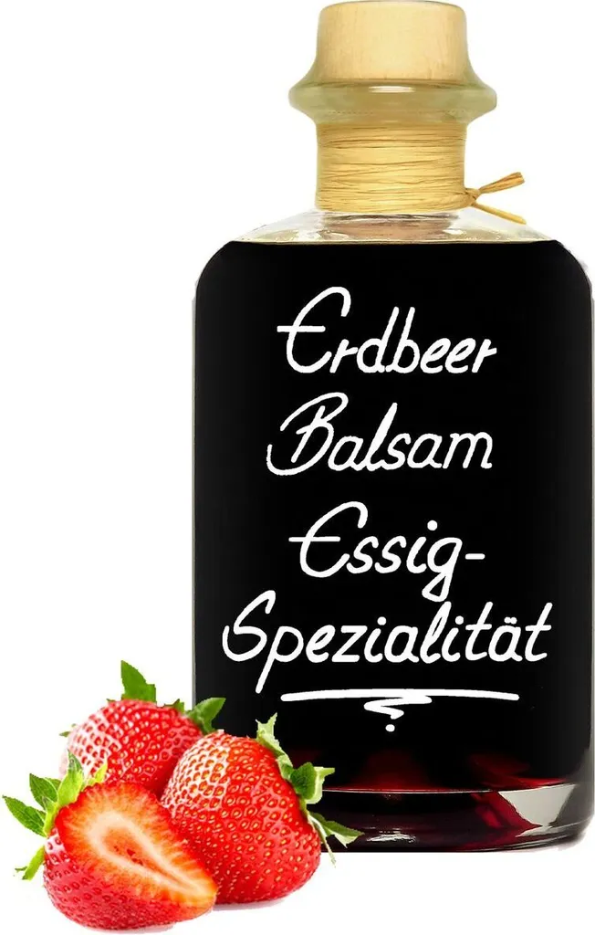 Strawberry Balsamic Vinegar - Specialty 0.7L 80% fruit juice full-fruity aromatic and very mild 5% acidity