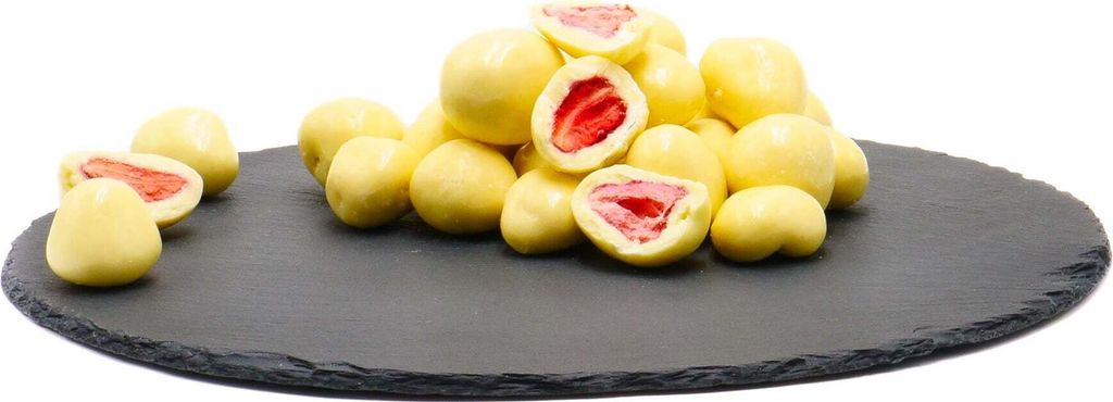 Freeze-dried strawberries with yogurt chocolate: 250 g Size: 250 g
