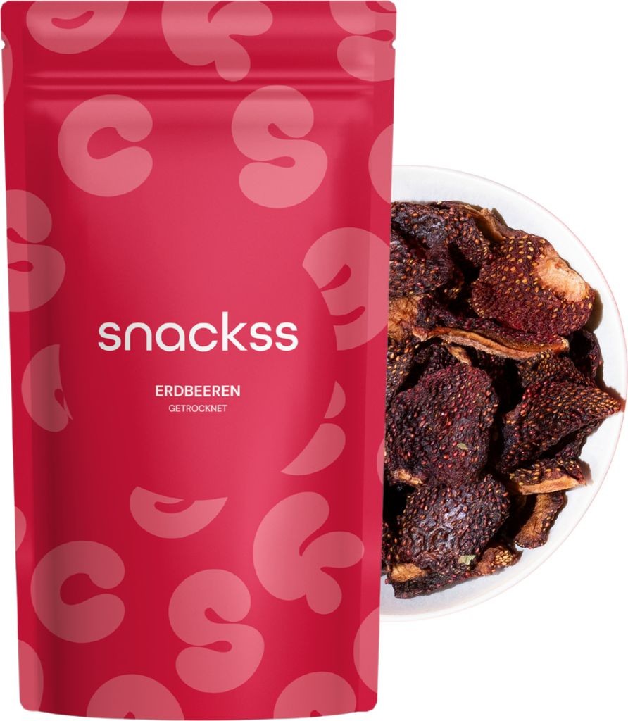 Dried Strawberries – 200g Naturally Dried Strawberries | Snack & Baking Ingredient