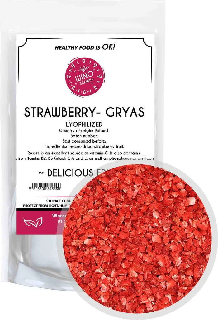Strawberry compote freeze-dried delicious fruits 20g