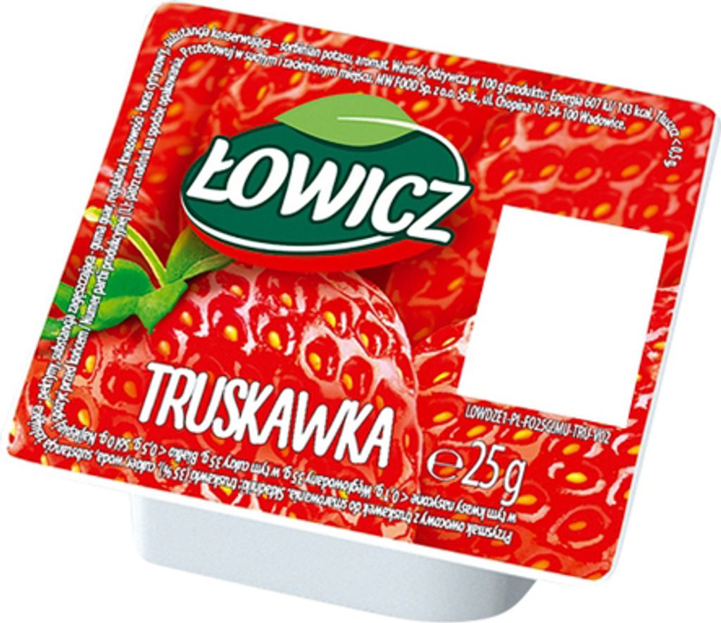 Erdbeerkonfitüre Monoporation 25g - Łowicz