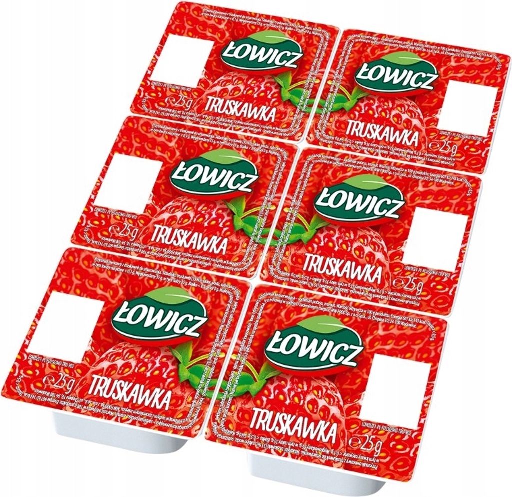 Erdbeerkonfitüre Monoporation 6 x 25g - Łowicz