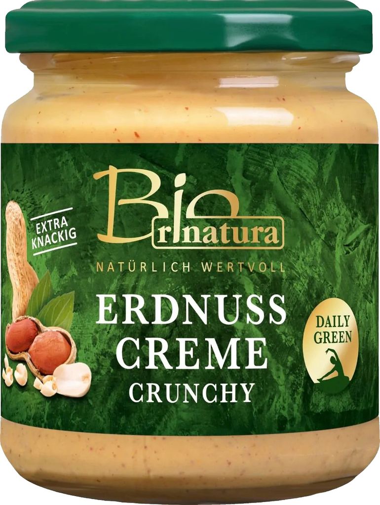 Erdnuss-Creme crunchy vonrinatura, 250g