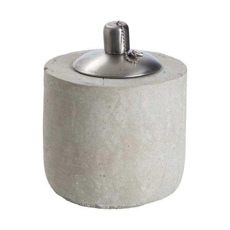 Ernst Oil Lamp Made Of Cement Gray