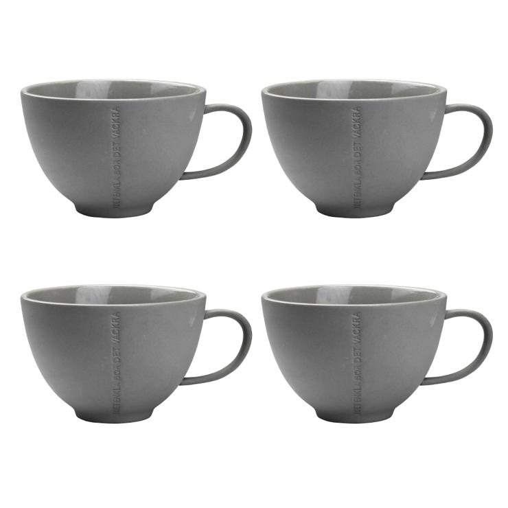 Ernst Teacup With Quote 4-Pack