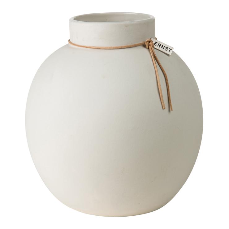 Ernst Stoneware Vase White
