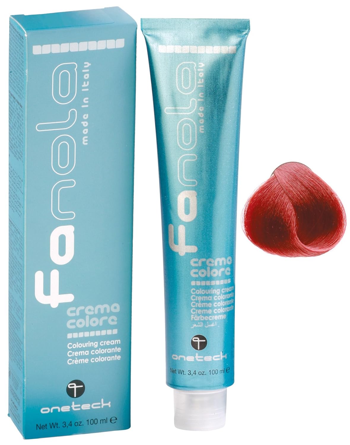 Fanola crema colore Coloring Cream 6.66 Dark Blonde Intense Red, 100 ml