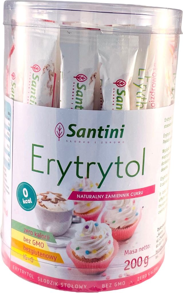 ERYTHRIT IN TASCHEN, GLUTENFREI (40 x 5 g) 200 g - SANTINI