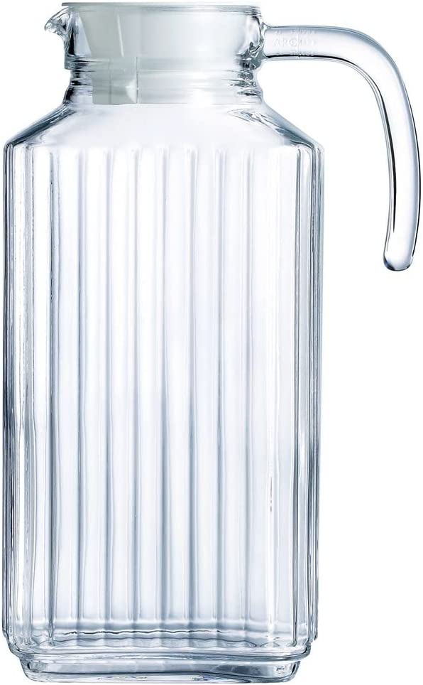 Esmeyer Quadro, Arcoroc Glass Jug with Lid 1.7 Litres Pack of 1