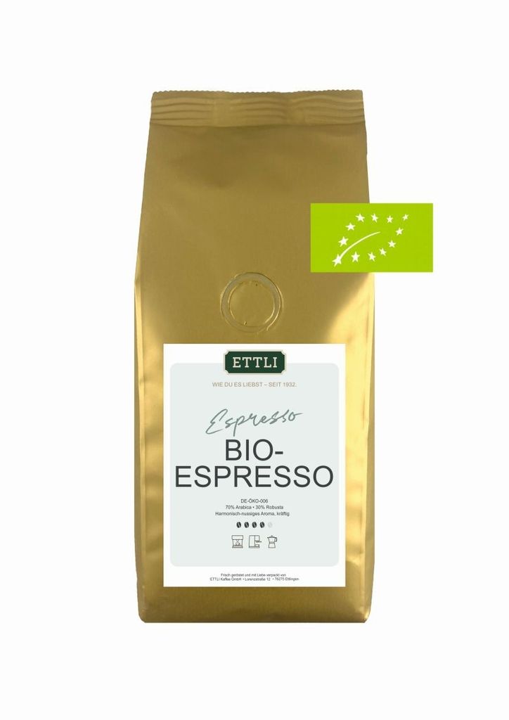 Espresso 250g Ettli coffee beans 70% Arabica and 30% Robusta