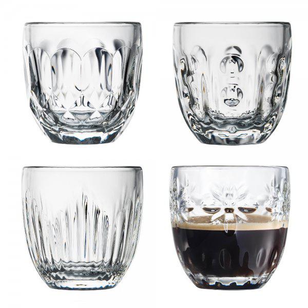 Troquets espresso glasses set (4 pieces) La Rochère