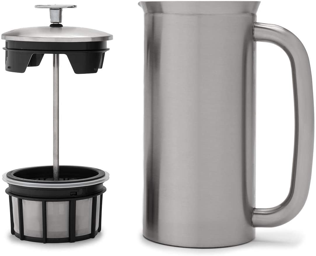 ESPRO French Press P7 Thermal Coffee Stamp, Coffee Maker, Coffee Maker, Brushed Stainless Steel, 530 ml