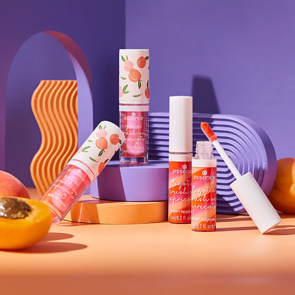 essence got a crush on apricots glitter lip gloss