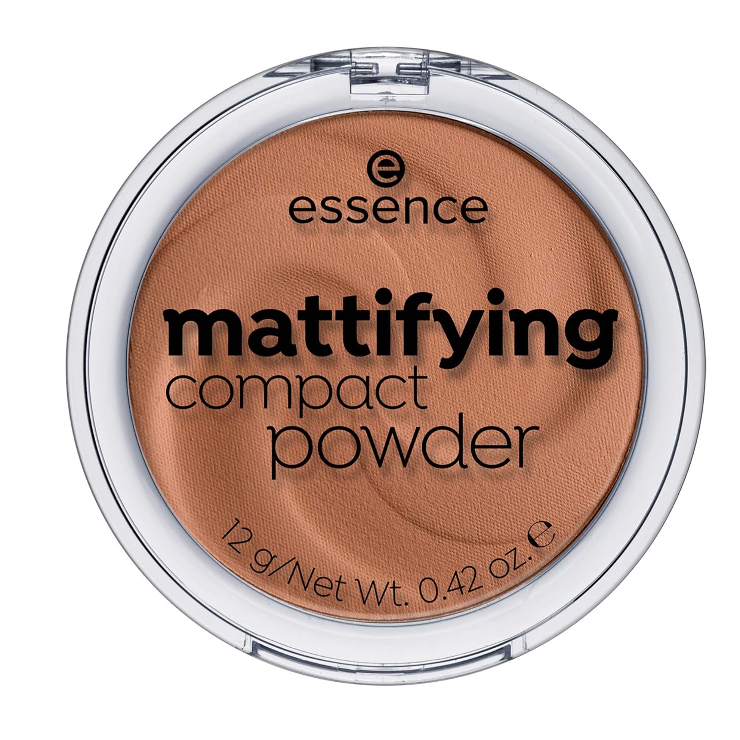 essence Mattifying Compact Powder, No. 43 Toffee, Nude, for Combination Skin, for Dry Skin, for Blemished Skin, Mattifying, Matte, Vegan, Microplastic Particles Free, Nanoparticles Free (12 g)